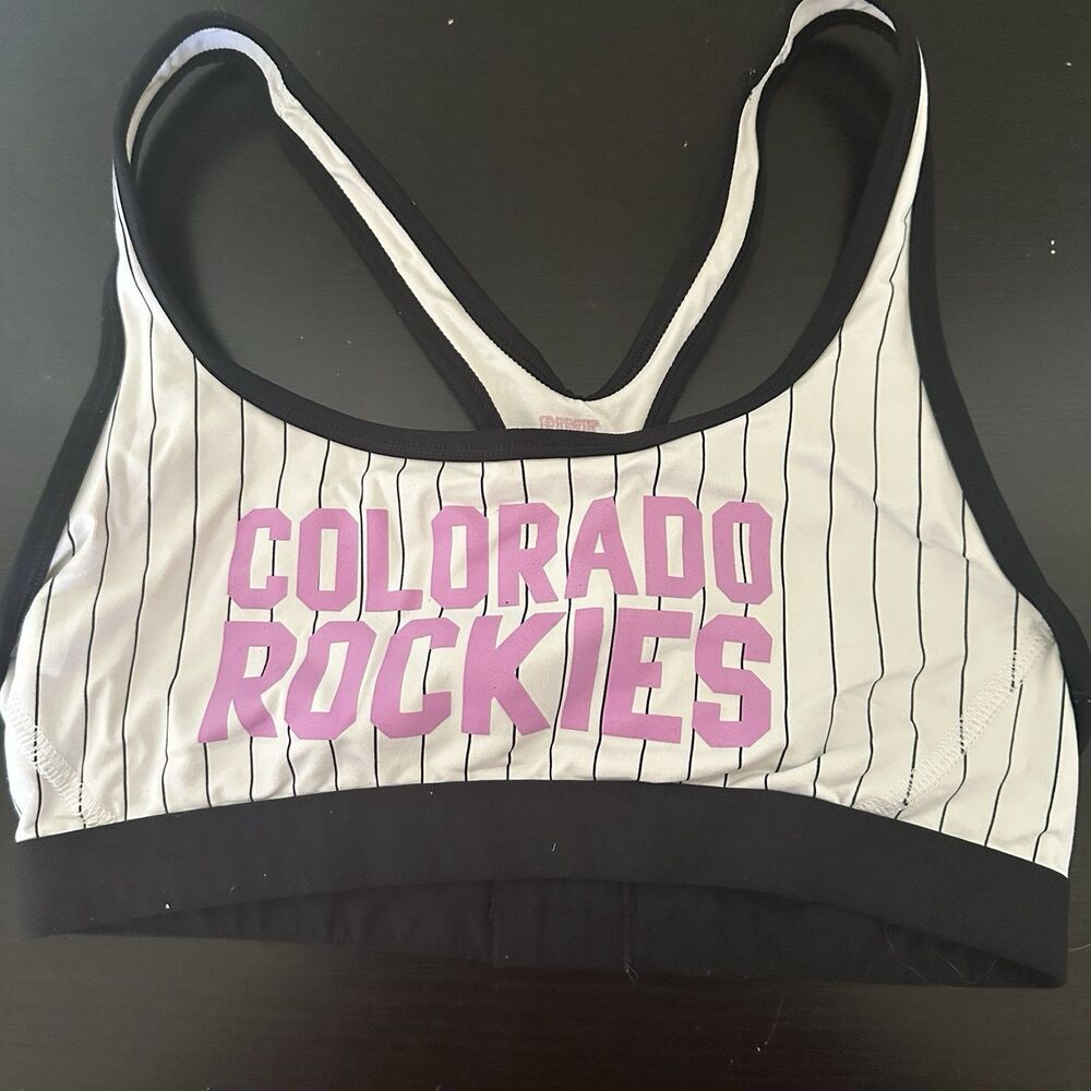 Victorias Secret Pink 5th And Ocean‎ Colorado Rockies MLB Sports Bra Small